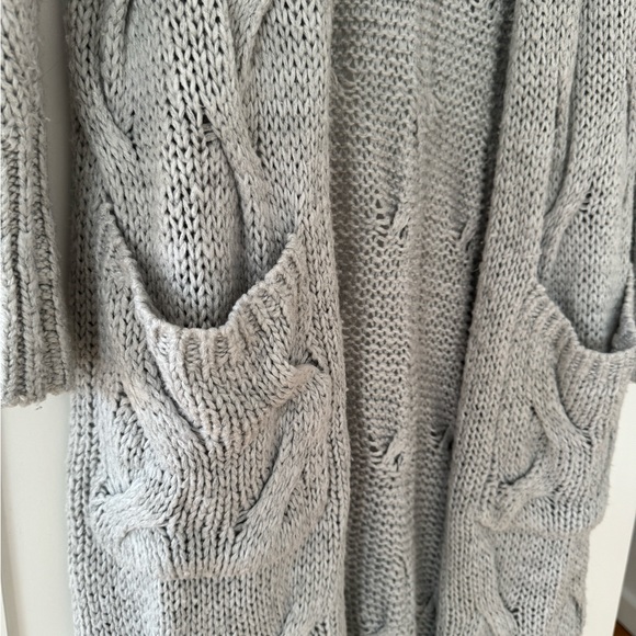 Dex Long Open Knit Cardigan - Picture 4 of 4